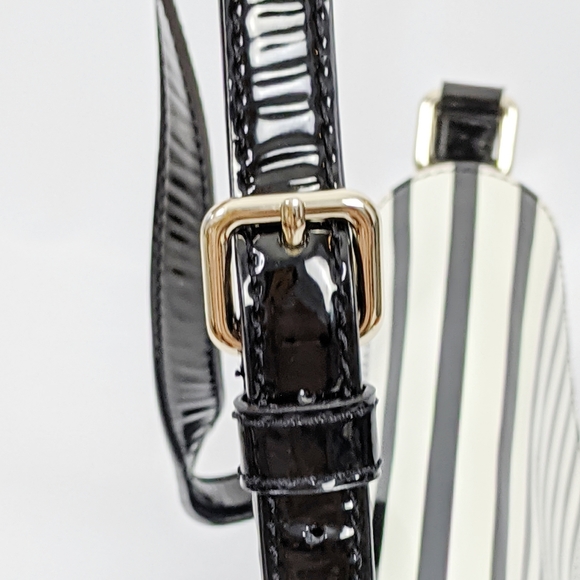 Kate Spade Striped Patent PVC Leather Crossbody - Picture 5 of 8